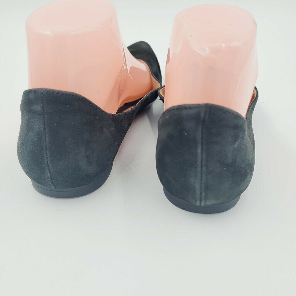 Franco Sarto Shimmy Ballet Flats Black Suede Women's Size 7M - Picture 5 of 7